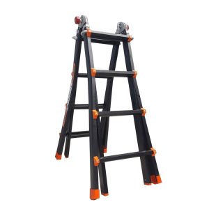 Thang nhôm rút lồng A 2.0m Nakata TY- 4C Khoá Ấn