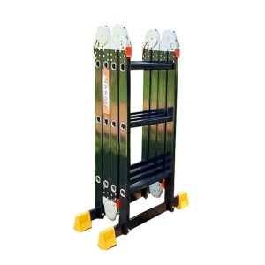 Thang nhôm gấp 4 đoạn 3.7m Nakata VN-03B Đen