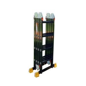Thang nhôm gấp 4 đoạn 4.7m Nakata VN-04B Đen