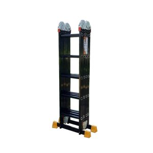 Thang nhôm gấp 4 đoạn 5.7m Nakata VN-05B Đen