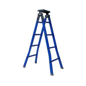 Thang nhôm chữ A mâm đen Nakata 1m5 xanh